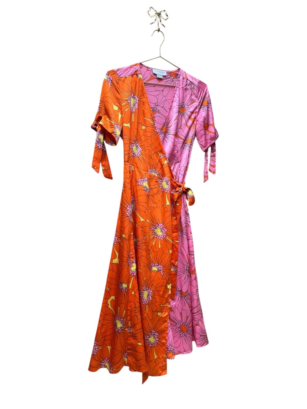 NEVER FULLY DRESSED Iris Zsa Zsa Dress Pink And Orange 4 - Picture 5 of 10